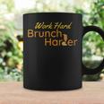Work Hard Brunch Harder Vintage Mimosa Day Drinking Coffee Mug Gifts ideas