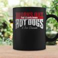 Works Out But Clearly Loves Hot Dogs & Ice Cream Hilarious Coffee Mug Gifts ideas