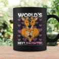 World's Best Daughter Cute Kangaroo Mom Dad Matching Parents Coffee Mug Gifts ideas