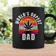 World's Dopest Dad For Father's Day Retro Sunset Weed Men Coffee Mug Gifts ideas