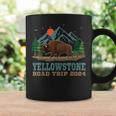 Yellowstone National Park Family Road Trip 2024 Bison Buffal Coffee Mug Gifts ideas