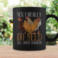Yes I Really Do Need All These Chickens Farm Animal Chicken Coffee Mug Gifts ideas