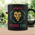 Young King African Lion Boy Black History Month African Boys Coffee Mug Gifts ideas