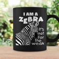 Zebra Ribbon's Not For The Weak Support Cvid Awareness Coffee Mug Gifts ideas