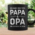 Zwei Titel Papa Opa Füratertag Geburtstag Weihnachten Tassen Geschenkideen