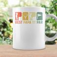 Best Papa By Par Golf Opa Golfer Golfing Dad Retro Tassen Geschenkideen