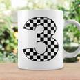 Checkered Birthday 3 Three Race Car 3Rd Birthday Racing Car Coffee Mug Gifts ideas