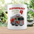 Children's Birthday Feuerwehr Aufgepasst Ich Bin Jetzt 4 Jahre Fire Brigade Tassen Geschenkideen