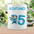 Children's Ninja 5Th Birthday Achtung Ich Bin Fünf Tassen Geschenkideen