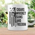 Cigars Whiskey Guns & Freedom Camo Gun Drinking- On Back Coffee Mug Gifts ideas