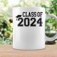 Class Of 2024 High School Senior Graduation Cap Varsity Coffee Mug Gifts ideas