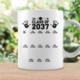 Class Of 2037 Grow With Me Handprint Pre-K 12Th Grade Coffee Mug Gifts ideas