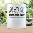 Cool Peace Love Cure National Diabetes Month November 2023 Coffee Mug Gifts ideas