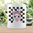 Cute Bunny With Bandana Glasses Bubblegu Easter Rabbit Girl Coffee Mug Gifts ideas