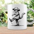 Cute Cat With Cowboy Hat & Boots Cowgirl Western Country Coffee Mug Gifts ideas