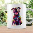 Cute Rainbow Pitbull Mom Dog Lover Pit Bull Owner Women's Coffee Mug Gifts ideas
