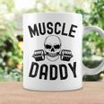 Damen Muscle Daddy Gewichtheber Skelett Langhantel Papa Workout Mit-Ausschnitt Tassen Geschenkideen