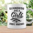 Diamonds Are A Girl's Friend Baseball Female Coffee Mug Gifts ideas