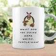 What Are You Doing Here Weird Turtle-Man Quote Coffee Mug Gifts ideas