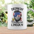 Drinking Like Lincoln 4Th Of July Abraham Merica Flag Coffee Mug Gifts ideas