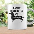 Easily Distracted By Wieners Dachshund Weiner Dog Coffee Mug Gifts ideas