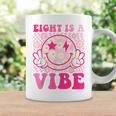 Eight Is A Vibe 8Th Birthday Groovy 8 Years Old Smile Face Coffee Mug Gifts ideas