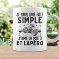Fille Simple J' Aime La Moto Apéro Motorcycle Motard Tasse Idées cadeaux