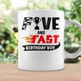 Five And Fast Birthday Boy Race Car 5Th Birthday Racer Coffee Mug Gifts ideas