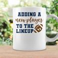 Football Pregnancy Announcement Fall Baby Reveal Coffee Mug Gifts ideas