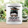 Weekend Forecast Crochet Crocheting Colorful Pattern Coffee Mug Gifts ideas