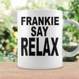 Frankie Say Relax Retro Vintage Style Blue Tassen Geschenkideen