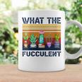 What The Fucculent Cactus Succulents Gardening Retro Vintage Coffee Mug Gifts ideas