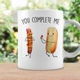 Couples You Complete Me Hot Dog And Hot Dog Bun Coffee Mug Gifts ideas