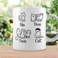 French Teacher Un Deux Trois Cat Family Cat Women Coffee Mug Gifts ideas