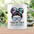 Happy Last Day Of School Teacher Girls Messy Bun Coffee Mug Gifts ideas