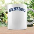 Geneseo New York Varsity Style Vintage Grey Coffee Mug Gifts ideas
