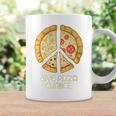 Give Pizza Chance Pizza Pun With Peace Logo Sign Coffee Mug Gifts ideas