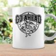 Go Ahead Make My Day Cowgirl Female Western Coffee Mug Gifts ideas