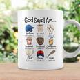 God Says I Am Baseball Christian Jesus Bible Verse Religious Coffee Mug Gifts ideas