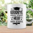 Goodbye Middle School Hello High School Graduation Coffee Mug Gifts ideas