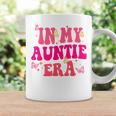 Groovy In My Auntie Era Baby Announcement Aunt Mother's Day Coffee Mug Gifts ideas