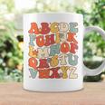 Groovy Letters Alphabet Learn Abcs Boy Girl Reading Teacher Coffee Mug Gifts ideas