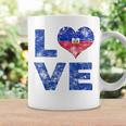 Haiti Vintage Love Heart Flag Haitian Flag Day Coffee Mug Gifts ideas