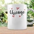 I Heart Chicago Illinois Cute Love Hearts Coffee Mug Gifts ideas
