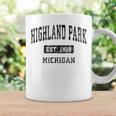 Highland Park Michigan Mi Vintage Sports Black Coffee Mug Gifts ideas