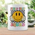 Hippie Smile Face Field Trip Squad Groovy Field Day 2024 Coffee Mug Gifts ideas