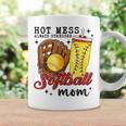 Hot Mess Always Stressed Softball Mom Coffee Mug Gifts ideas