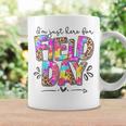 I'm Just Here For Field Day Leopard Tie Dye Happy Field Day Coffee Mug Gifts ideas