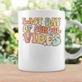 Last Day Of School Vibes Groovy Teacher Student Graduation Coffee Mug Gifts ideas