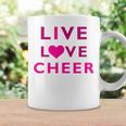 Live Love Cheer Cute Cheerleader Coffee Mug Gifts ideas